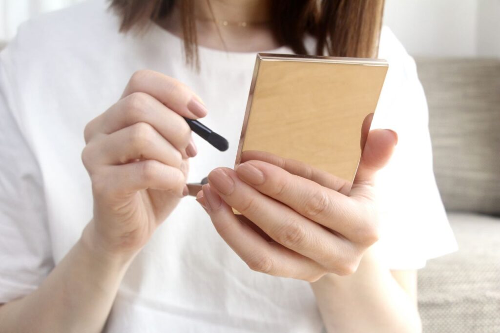 顔タイプ診断やメイクレッスンの場合にはメイクして行ってもOK